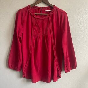 Red top long sleeves- Size Large